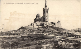 CPA Marseille Notre Dame De La Garde - Notre-Dame De La Garde, Funicolare E Vergine