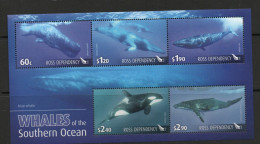 ROSS DEPENDENCY  -  2010 - WHALES OF THE SOUTHERN OCEAN SOUVENIR SHEET  MINT NEVER HINGED SG £16 - Unused Stamps
