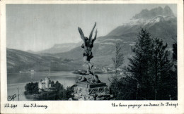CPA Lac Annecy Un Beau Paysage Au Dessus De Duingt - Autres & Non Classés