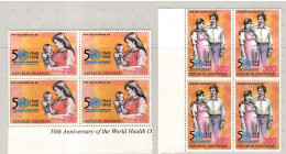 Indonesia 1998, WHO, 2x Block Of 4, MNH** - WHO
