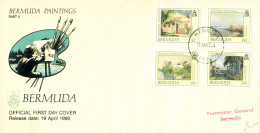 Annata Completa 1990. 4 FDC. - Bermuda