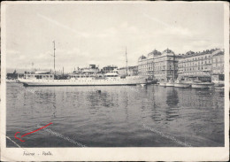 Ao429 Cartolina  Fiume Porto Croazia - Greetings From...
