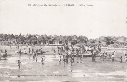 Ao461 Cartolina Afrique Occidentale Dakar Village Cerere - Greetings From...