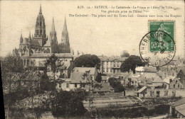 CPA Bayeux Le Cathedrale La Prison Et L'hotel De Ville Vue Generale Prise De L'hotel Dieu - Bayeux