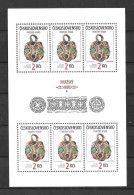 CZECHOSLOVAKIA  - MNH  - A  1986 SHEET OF 6 MNH STAMPS - Art  - Ref  1 - Blocks & Sheetlets