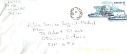 Entier Postal Postal Stationary Canada Bateaux Bateau Alberta - 1953-.... Elizabeth II