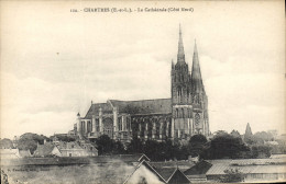 CPA Chartres E Et L La Cathedrale Cote Nord - Chartres