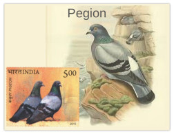 India 2025 Pegion & Sparrow MINT/BLANK PPC Maxim/Picture Post Card As Per Scan - Tauben & Flughühner