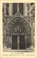 CPA Aix En Provence Cathedrale Saint Sauveur XI Siecle Portail Roman - Aix En Provence