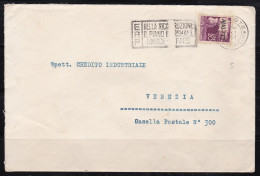 1951 TRIESTE A - N. 64 Su Lettera Commerciale Con Annullo Speciale ERP - Autres & Non Classés