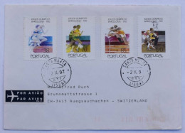 Lettre Affranchie Portugal > Suisse – Thématique Jeux Olympiques Barcelone 1992 - Briefe U. Dokumente