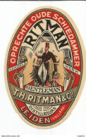 JJ / ETIQUETTE Ancienne  HOLLANDE Gentleman « GENTLEMAN (T.H. RITMAN & C°) » Etiquette-chromo Originale (début 1900 - Other & Unclassified