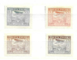 POLAND  - 1925 - Air Post - Scott Nr C1/C4 - MH - Ungebraucht