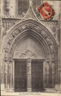 CPA Aix En Provence Cathedrale Saint Sauveur Le Portail XV Siecle - Aix En Provence