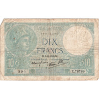 France, 10 Francs, Minerve, 1940-11-07, X.78789, TB - 10 F 1916-1942 ''Minerve''
