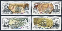 Russia 6235-6238,6236a, MNH. Mi 404-407,405 Klb. Russian Fleet, 300th Ann. 1994. - Ungebraucht