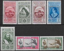 1932 Italia Giuseppe Garibaldi Aerea MNH Sassone N. 32/38 - Sonstige & Ohne Zuordnung