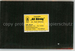 Boernig Sodingen Gaststaette Alt Boernig Visitenkarte - Herne