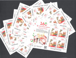 2024 Italia,10 Foglietti, Croce Rossa - MNH** - Blocks & Kleinbögen