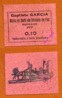 ALGERIE // Ville De DUPERRE (Aïn Defla) // HÔTEL ET CAFE DU CHEMIN DE FER // Bon De Dix Centimes - Algérie