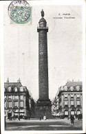 CPA Paris Colonne Vendome - Squares