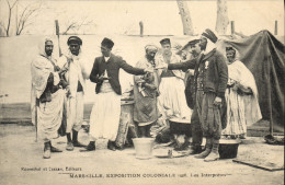 CPA Militaria Marseille Exposition Coloniale 1906 Les Interpretes - Uniforms