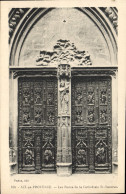 CPA Aix En Provence Les Portes De La Cathedrale St Sauveur - Aix En Provence