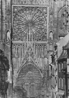 67 STRASBOURG CATHEDRALE PORTAIL CENTRAL ET LA ROSACE - Straatsburg