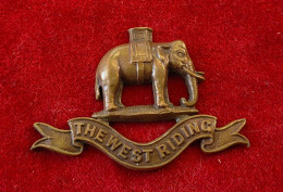 Insigne De Col LF Du Duc De Wellington West Riding - 1914-18