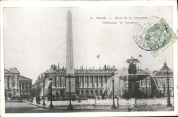 CPA Paris Place De La Concorde Obelisque De Louqsor - Squares