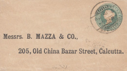 India 1887: Small Letter To Calcutta - Autres & Non Classés