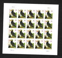 USA 2013: Sheet Of Papagaientaucher, Tufted Puffins, Mnh - Andere & Zonder Classificatie
