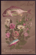 CP " Poisson Et Fleurs " 1er Avril - Erster April