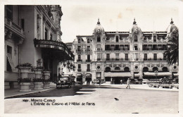 MONACO MONTE CARLO L ENTREE DU CASINO ET L HOTEL DE PARIS - Altri & Non Classificati