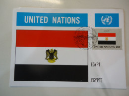 EGYPT  FLAG  FLAGS MAXIMUM CARDS - Other & Unclassified