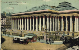 CPA Paris La Bourse Autobus - Other Monuments