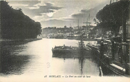 CPA Morlaix Le Port Ai Clair De Lune Bateaux - Morlaix