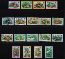 1976 Tuvalu, Ordinaria, Pesci Yvert N. 93/110 - MNH** - Fishes