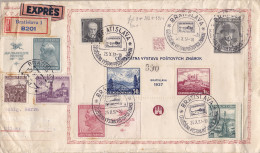 1937 CECOSLOVACCHIA, BF 1 Su Lettera Raccomandata Per Milano - Autres & Non Classés