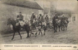 CPA Militaria Ribecourt Une Patrouille De Spahis Marocains - Uniforms