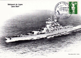 MARINE MILITAIRE - Cuirasser Le JEAN BART - Cachet Commemoratif - Warships