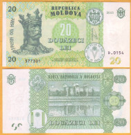 2022  2015  Moldova  "GUVERNATOR, O. Armașu"  "20 LEI  2015"  UNC - Moldavie