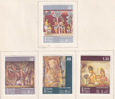 SRI LANKA  -  1973 Rock And Temple Paintings Set Hinged Mint - Sri Lanka (Ceylon) (1948-...)