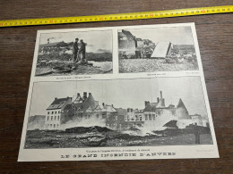 1911 PATI GRAND INCENDIE D'ANVERS Hangars Détruits Impasse Declerck - Collections