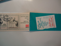 GERMANY DDR BERLIN  CARNET BOOKLETS FLOWERS - Markenheftchen