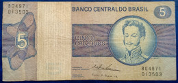 AC2020 - Brazil 1974 Banknote 5 Cruzeiros P-192c - Brésil
