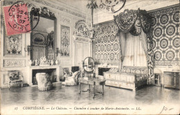 CPA Compiegne Le Chateau Chambre A Coucher De Marie Antoinette - Compiegne