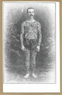 CPA Homme Tatoué Entièrement - Tatouage Phénomène De Cirque Circus Cirk Tatoo Non Circulé - Zirkus