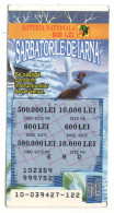 WINTER HOLIDAYS LOTTERY TICKET, BIRD, No.10-039427-122, ROMANIA - Lottery Tickets