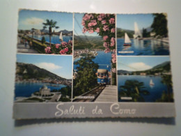 Cartolina Viaggiata "SALUTI DA COMO"  1954 - Como